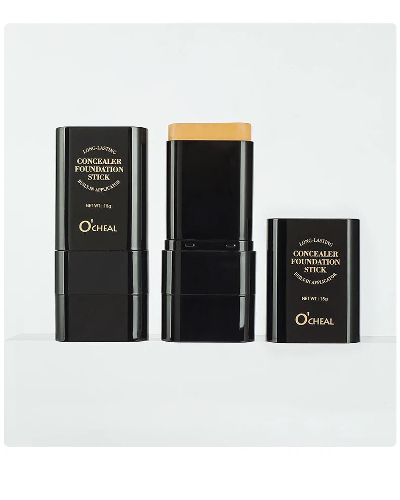 O'cheal Two In One Concealer Foundation Stick Facial Matte Waterproof Bronzer Contouring Face Coverage Moisturizing Makeup Cream