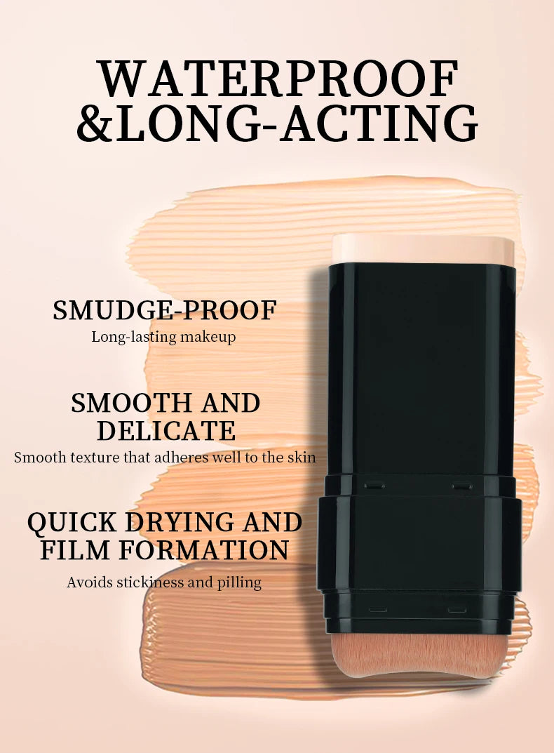 O'cheal Two In One Concealer Foundation Stick Facial Matte Waterproof Bronzer Contouring Face Coverage Moisturizing Makeup Cream