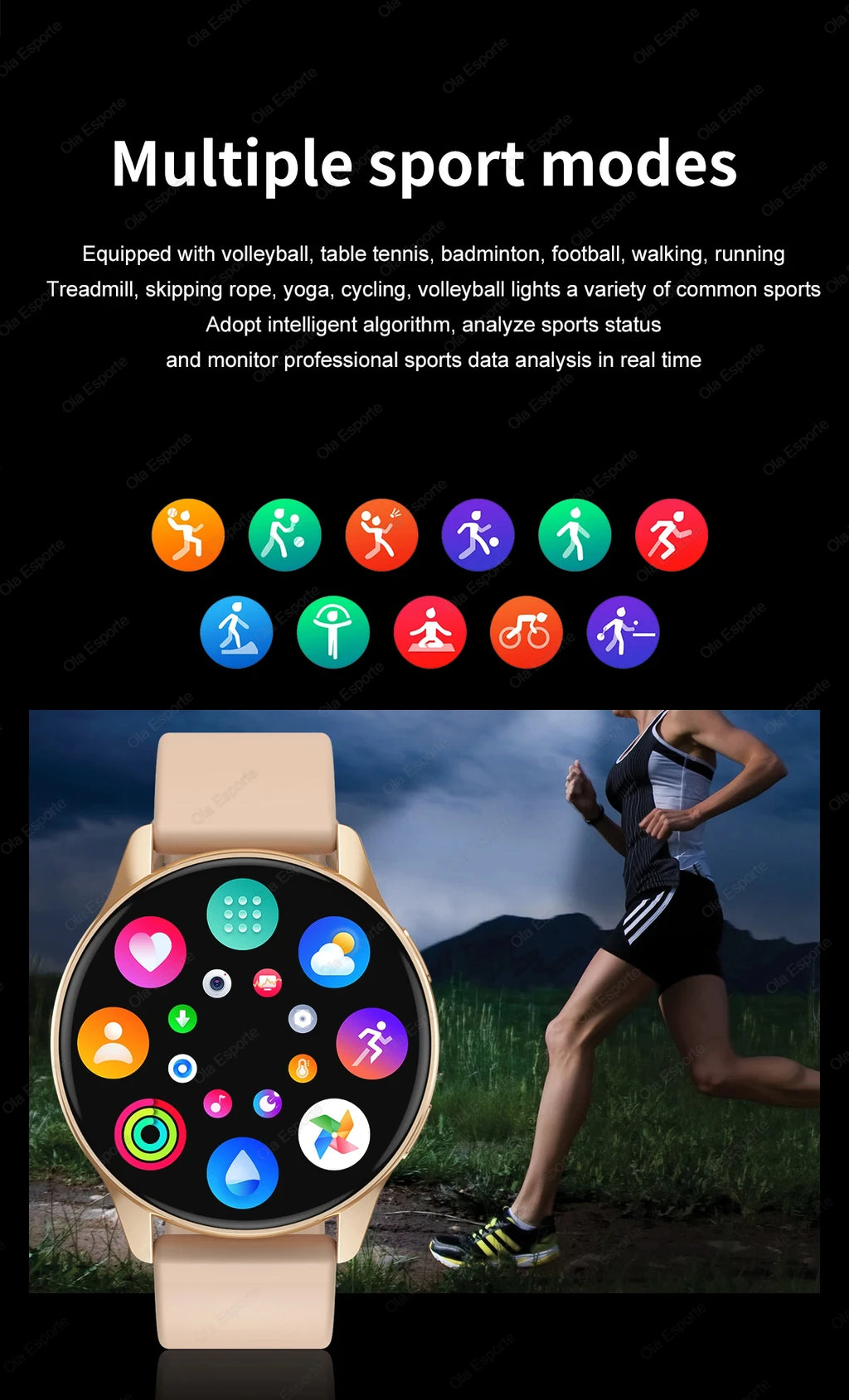 Smartwatch Women Watch 6 Health Monitoring Watch Waterproof Voice Assistant Bluetooth Call Smart Watch 2025 New Sports Watch