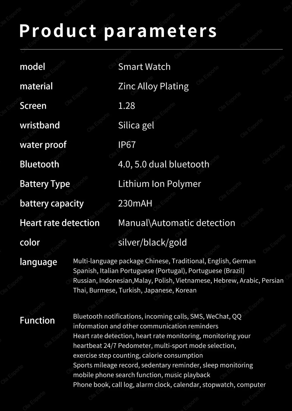 Smartwatch Women Watch 6 Health Monitoring Watch Waterproof Voice Assistant Bluetooth Call Smart Watch 2025 New Sports Watch