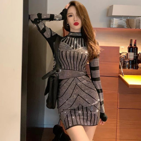 Autumn Winter Ladies Suits Fashion Round Neck Long Sleeve Pullovers Women High Street Casual Loose Elastic Waist A-line Skirt