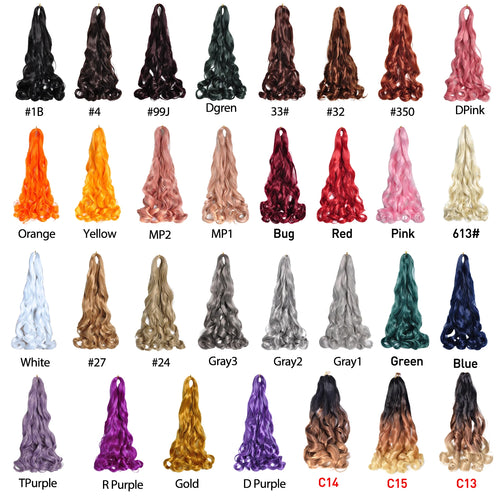 Budabuda 24Inch Spiral Curls Synthetic Loose Wave Crochet Braids Hair Extensions Pre Stretched 24inch Braiding Hair For Black Wo