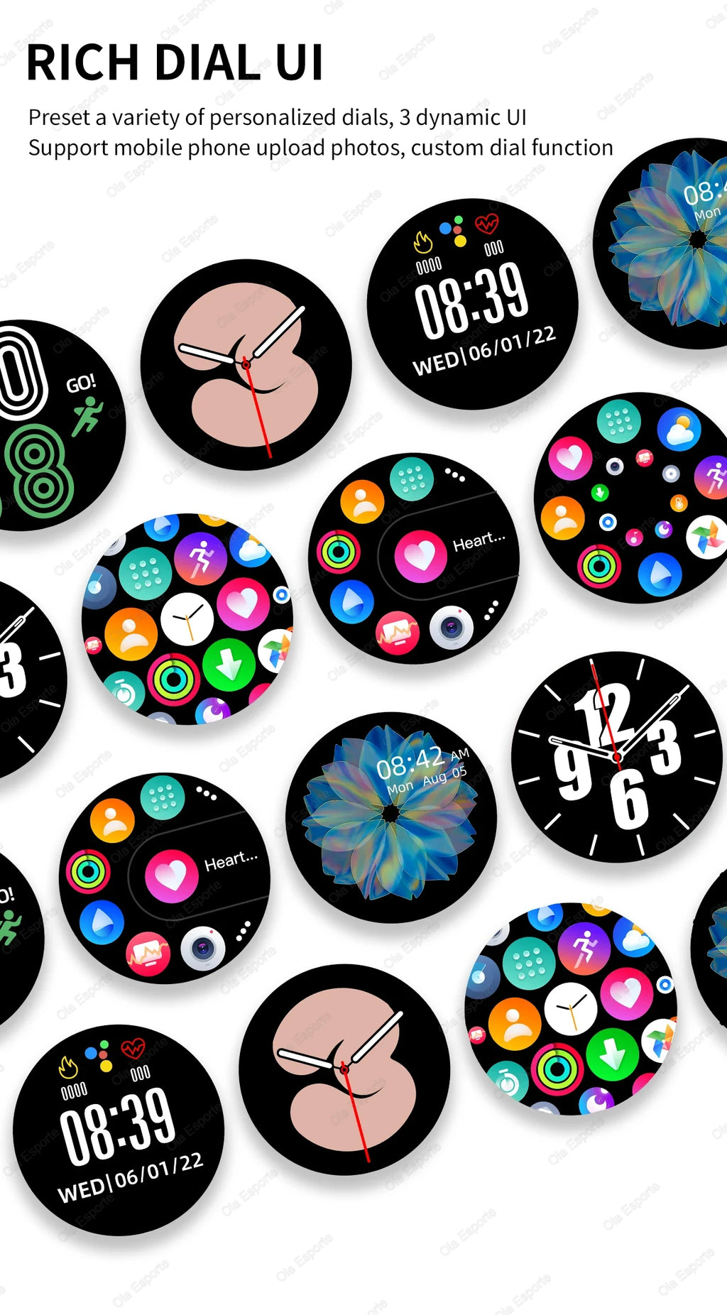 Smartwatch Women Watch 6 Health Monitoring Watch Waterproof Voice Assistant Bluetooth Call Smart Watch 2025 New Sports Watch