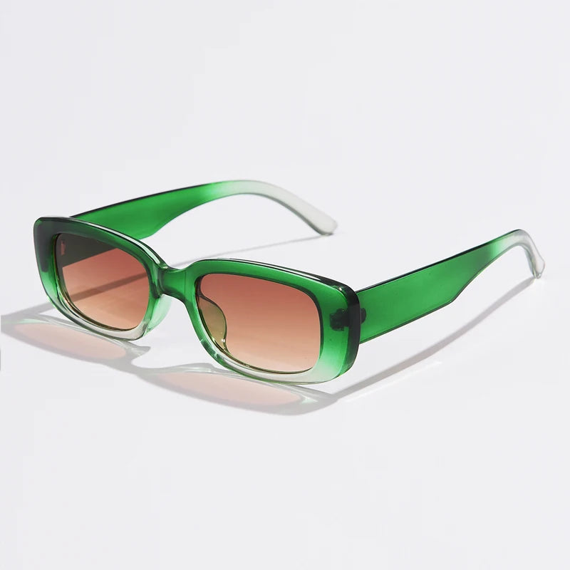 Square Sunglasses Men Rectangle Brand Designer Small Sun Glasses Male Retro Black Lens Driving Fishing Oculos UV400