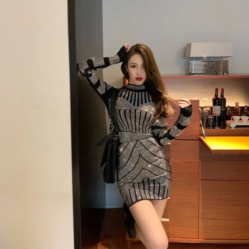 Autumn Winter Ladies Suits Fashion Round Neck Long Sleeve Pullovers Women High Street Casual Loose Elastic Waist A-line Skirt