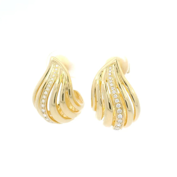 Jovovasmile Moissanite Earrings 2pcs S925 Silver plated 18k Yellow Gold for Woman Stud Earrings