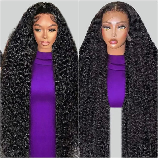 30 38 Inch Deep Wave 13x6 HD Lace Front Human Hair Wig Remy Curl 360Full Lace Frontal Wig Human Hair For Black Women 200 Density