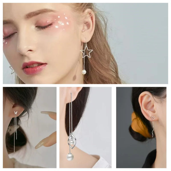 The exquisite fringed earrings are luxurious accessories for women when they attend formal gatherings or weddings.